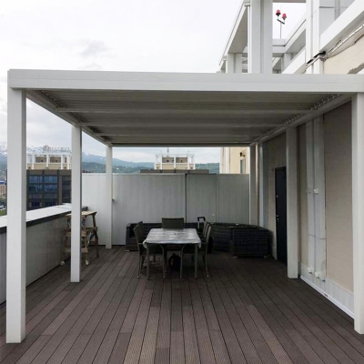 Electric roof louvre outdoor waterproof electric aluminum pergola roof