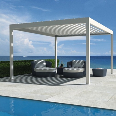 2020 Best Selling Manufacturer Outdoor Aluminum Bioclimatic Retractable Pergola