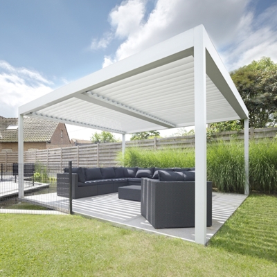Low Price  Garden gazebo Motorized Aluminium Gazebo pavilion With Led