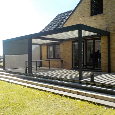 2020 Popular Pavilion Aluminium Opening Outdoor  Louvers Roof  Kit