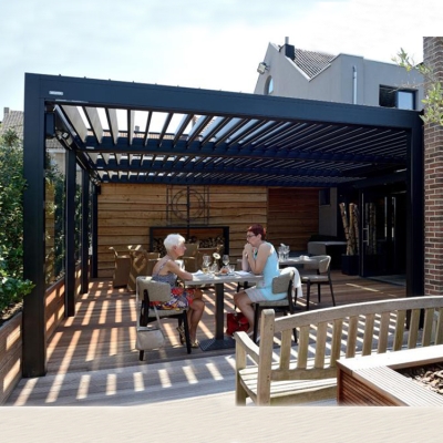 3x3 Waterproof louver roof outdoor aluminum PERGOLA SUPPLIER