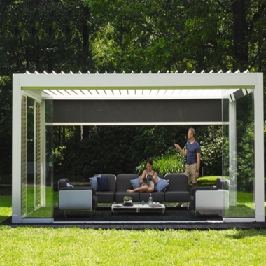 2021  Sun shade terrace roof remote control patio electric aluminum bioclimatic pergola