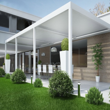 Modern Outdoor Waterproof Motorized Aluminum Pergola