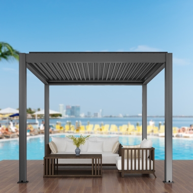 Customized Easy Install And Build Remote Control Aluminum Pergola
