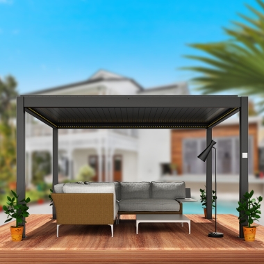 pergola-aluminium bioclimatic 6 x 4 pergola bioclimatic 6x4m
