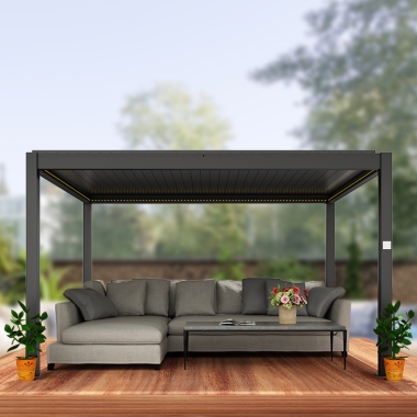 Customizable Aluminum Pergola 4*5 5x5m 6x6 8x4 10x10 12x20 14x14 14x20 14ft x 18ft