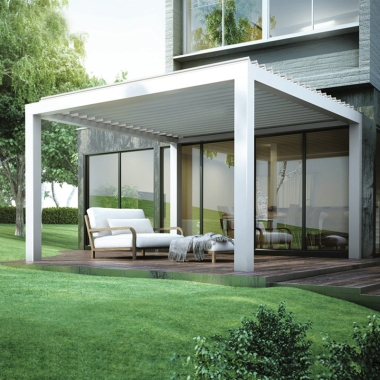  Modern Outdoor Waterproof Motorized Aluminum Pergola