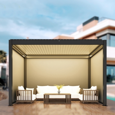 Modern Design Automatic Patio Outdoor Aluminium Backyard Garden Pergola