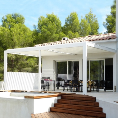 Customized Motorized Outdoor Adjustable Aluminum Louvered Roof Gazebo Pergola