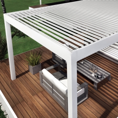 Remote control smart louvered roof patio covers pergolas of verandas
