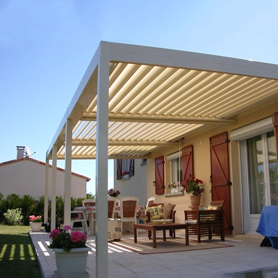 Electric rainproof louver garden aluminium pergola gazebo outdoor