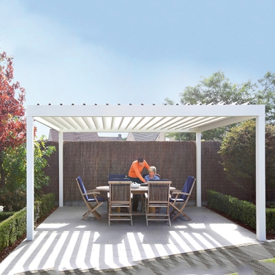 Outdoor modern luxury garden patio aluminum restaurant pergola pergola automatic