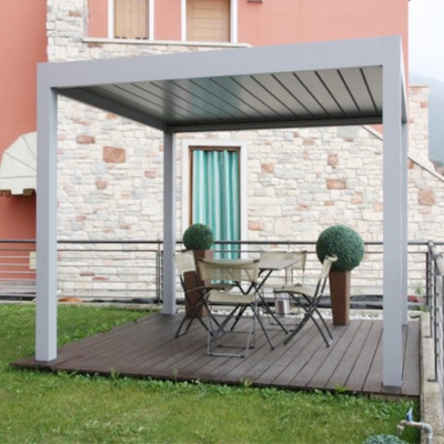 Custom gazebo sunshade outdoor louver roof waterproof garden pergola