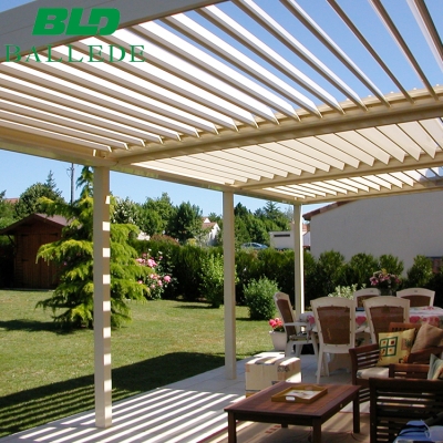 DIY Customized vergola patio covers aluminum pergola price with adjustable roof louvers