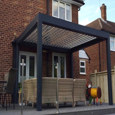 Outdoor modern luxury furniture exterior aluminum pergola waterproof