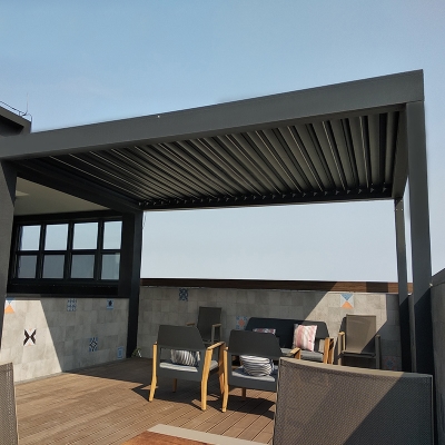 Aluminum Louver Roof System Waterproof Electric Patio Cover
