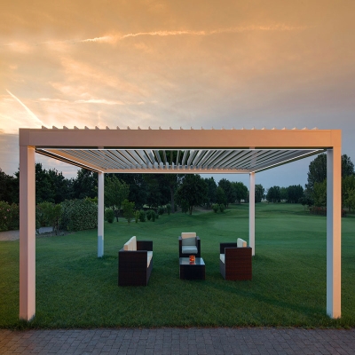 Waterproof Auto Pergola Aluminum Louvre Roof System