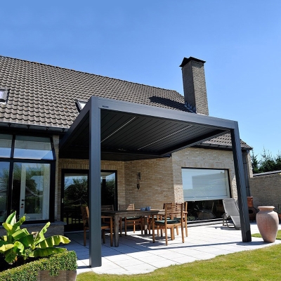 Outdoor Pergola Louver Roof System Kits Custom Size Gazebo