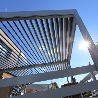 New Design Garden Sunshade Waterproof Electric Retractable Aluminum Bioclimatic pergola pergola morocco