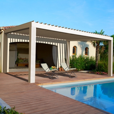 2020 Best Selling Custom Make Outdoor Automatic Aluminum Retractable Roof Bioclimatic Pergola