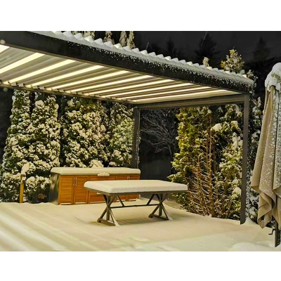 2020 China High Quality Bioclimatic Pergola Aluminium Roof System Outdoor