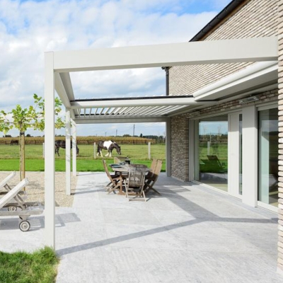 High Quality Terrace Roof Aluminium Slat Aluminum Pergola Manufacturer