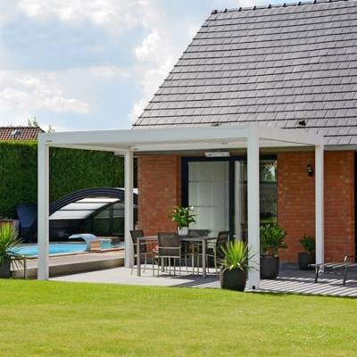 Courtyard garden Motorised Waterproof House Aluminum Louver Roof