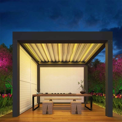 Cheap Price Aluminium Motorized Pergola Louvre Roof Systems