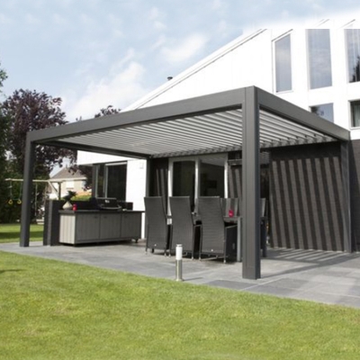 Modern Garden Aluminium Opening Roof Pergola Pergole With Roof