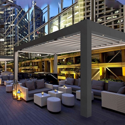 Factory Balcony Decking Louver Roof Gazebo Pergola