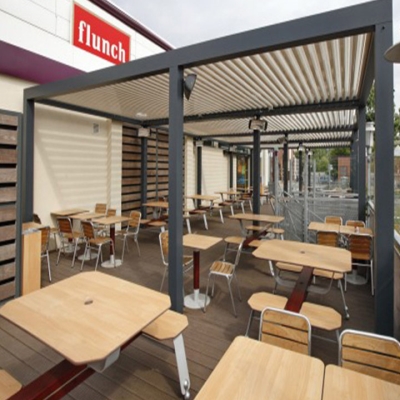 High Quality Aluminum Roof System Patio Gazebo Waterproof Louver Roof Pergola