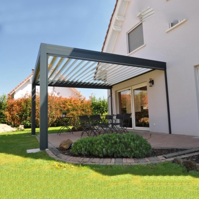 Waterproof louver roof system electric outdoor gazebo pergola roof