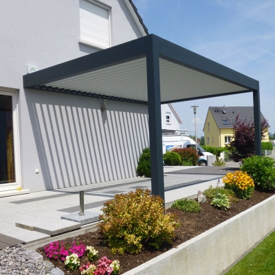 Garden patio sun shade bioclimatic gazebo pergola aluminium