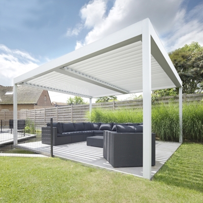 Modern Design Outdoor Furniture Waterproof Aluminum Motorized Pergola