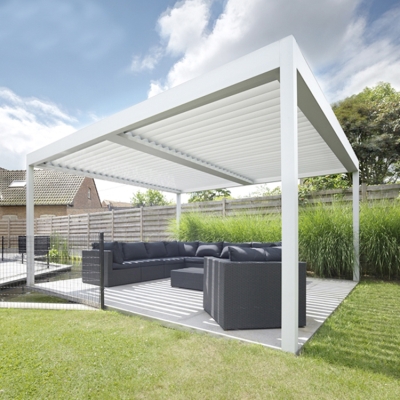 Easily Assembled DIY Pergola Motorised Aluminum Louver System