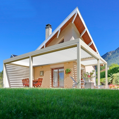 Modern design sun louver vergola aluminum louvre roof pergola