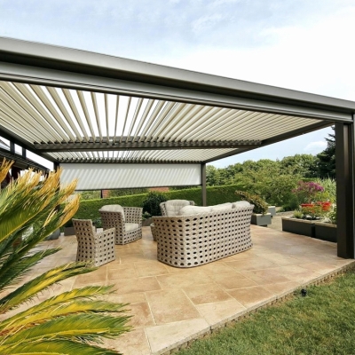 Automatic sunroof electric shutter garden pergolas roof system and gazebos outdoor