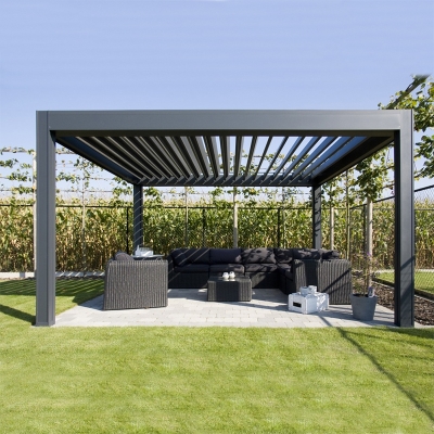 Customized amshine easily assembled waterproof aluminium pergola