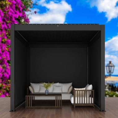 High Quality Garden Set Waterproof Louver Pergola Remote Control Pergola