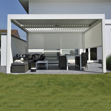 Customized Sizes Sunshade Protection Electric Outdoor Aluminum Backyard Pergola