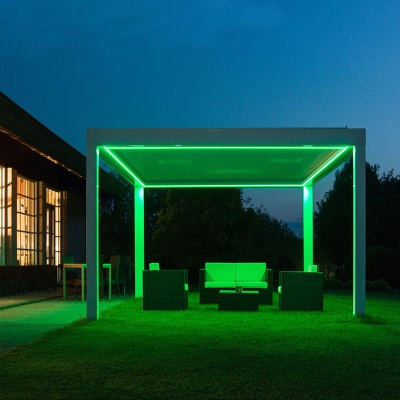 Motorised gazebo modern waterproof outdoor patio furniture cover set turkey